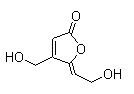 5-(2-羟基亚乙基)-4-(羟基甲基)-2(5H)-呋喃酮分子结构 (CAS 32013-85-7)