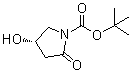(4S)-4-Hydroxy-2-oxo-1-pyrrolidinecarboxylic acid 1,1-dimethylethyl ester molecular structure (CAS 320343-58-6)