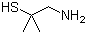 1-氨基-2-甲基丙烷-2-硫醇分子结构 (CAS 32047-53-3)