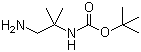 structure of CAS# 320581-09-7, (2-Amino-tert-butyl)carbamic acid tert-butyl ester;tert-Butyl (1-amino-2-methylpropan-2-yl)carbamate