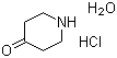 4-Piperidone hydrochloride hydrate molecular structure (CAS 320589-77-3)