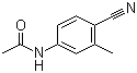 结构式 CAS# 321162-59-8, 4-乙酰氨基-2-甲基苯甲腈