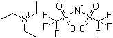 Triethylsulfonium bis(trifluoromethylsulfonyl)imide molecular structure (CAS 321746-49-0)