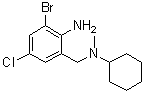 2-Amino-3-bromo-5-chloro-N-cyclohexyl-N-methylbenzenemethanamine molecular structure (CAS 32193-43-4)