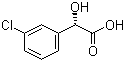 (+)-3-氯扁桃酸分子结构 (CAS 32222-43-8)
