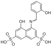 4-Hydroxy-5-((2-hydroxybenzylidene)amino)naphthalene-2,7-disulfonic acid molecular structure (CAS 32266-60-7)