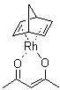 Norbornadiene(acetylacetonato)rhodium(I) molecular structure (CAS 32354-50-0)