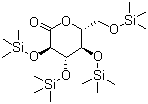结构式 CAS# 32384-65-9, 2,3,4,6-四-O-三甲基硅基-D-葡萄糖酸内酯