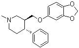 (3S,4R)-3-[(1,3-Benzodioxol-5-yloxy)methyl]-1-methyl-4-phenylpiperidine molecular structure (CAS 324023-99-6)