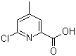 6-Chloro-4-methyl-2-pyridinecarboxylic acid molecular structure (CAS 324028-95-7)
