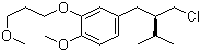 4-[(2R)-2-(Chloromethyl)-3-methylbutyl]-1-methoxy-2-(3-methoxypropoxy)benzene molecular structure (CAS 324763-39-5)