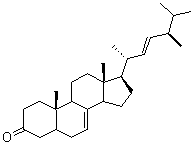 Ergosta-7,22-dien-3-one molecular structure (CAS 32507-77-0)