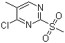 结构式 CAS# 325780-94-7, 4-氯-5-甲基-2-(甲磺酰基)嘧啶