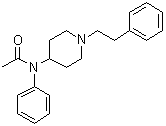 结构式 CAS# 3258-84-2, 乙酰芬太尼