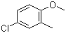 structure of CAS# 3260-85-3, 4-Chloro-2-methylanisole;1-Chloro-4-methoxy-3-methylbenzene