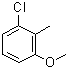 structure of CAS# 3260-88-6, 3-Chloro-2-methylanisole;6-Chloro-2-methoxytoluene