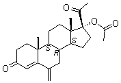 17alpha-Acetoxy-6-methylenepregn-4-ene-3,20-dione molecular structure (CAS 32634-95-0)