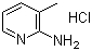 3-Methylpyridin-2-ylamine hydrochloride molecular structure (CAS 32654-40-3)