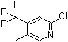 2-Chloro-5-methyl-4-(trifluoromethyl)pyridine molecular structure (CAS 326894-70-6)