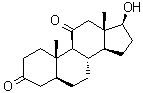 17beta-Hydroxy-5alpha-androstane-3,11-dione molecular structure (CAS 32694-37-4)