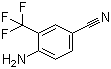 structure of CAS# 327-74-2, 2-Amino-5-cyanobenzotrifluoride;4-Amino-3-trifluoromethylbenzonitrile