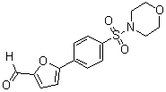 5-[4-(4-Morpholinylsulfonyl)phenyl]-2-furancarboxaldehyde molecular structure (CAS 327106-59-2)