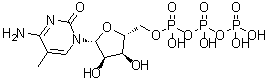 5-Methylcytidine 5'-triphosphate molecular structure (CAS 327174-86-7)