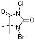 1-Bromo-3-chloro-5,5-dimethylhydantoin molecular structure (CAS 32718-18-6)