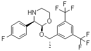 (2S,3R)-2-[(1S)-1-[3,5-Bis(trifluoromethyl)phenyl]ethoxy]-3-(4-fluorophenyl)morpholine molecular structure (CAS 327623-37-0)