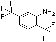 结构式 CAS# 328-93-8, 2,5-二三氟甲基苯胺; 2,5-双(三氟甲基)苯胺