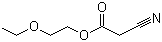 structure of CAS# 32804-77-6, 2-Ethoxyethyl cyanoacetate;2-Ethoxyethyl 2-cyanoacetate; Cyanoacetic acid 2-ethoxyethyl ester