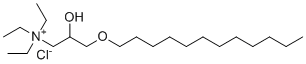 3-(Dodecyloxy)-N,N,N-triethyl-2-hydroxypropan-1-aminium chloride molecular structure (CAS 32818-34-1)