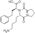 结构式 CAS# 328385-86-0, (2S)-2-[(3S,8aS)-3-(4-氨基丁基)-1,4-二氧代六氢吡咯并[1,2-a]吡嗪-2(H)-基]-4-苯基丁酸