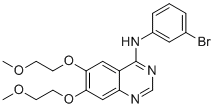 [6,7-Bis-(2-methoxy-ethoxy)-quinazolin-4-yl]-(3-bromo-phenyl)-amine molecular structure (CAS 328528-74-1)