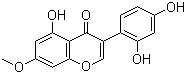 结构式 CAS# 32884-36-9, 木豆异黄酮; 2',4',5-三羟基-7-甲氧基异黄酮