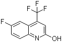 6-Fluoro-4-(trifluoromethyl)quinolin-2-ol molecular structure (CAS 328956-08-7)