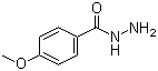 结构式 CAS# 3290-99-1, 4-甲氧基苯甲酰肼; 对甲氧基苯甲酰肼