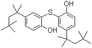 结构式 CAS# 3294-03-9, 2,2'-硫代双(4-特辛基苯酚); 2,2'-硫代双[4-(1,1,3,3-四甲基丁基)苯酚]