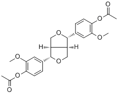 二乙酸 (+)-松脂醇酯分子结构 (CAS 32971-25-8)