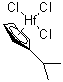 结构式 CAS# 329736-06-3, 三氯[(1,2,3,4,5-eta)-1-(1-甲基乙基)-2,4-环戊二烯-1-基]铪