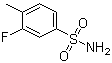 结构式 CAS# 329909-29-7, 3-氟-4-甲基苯磺酰胺