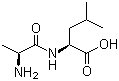 L-丙氨酰-L-亮氨酸分子结构 (CAS 3303-34-2)