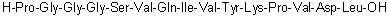 L-Prolylglycylglycylglycyl-L-seryl-L-valyl-L-glutaminyl-L-isoleucyl-L-valyl-L-tyrosyl-L-lysyl-L-prolyl-L-valyl-L-alpha-aspartyl-L-leucine molecular structure (CAS 330456-48-9)