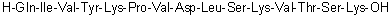 L-Glutaminyl-L-isoleucyl-L-valyl-L-tyrosyl-L-lysyl-L-prolyl-L-valyl-L-alpha-aspartyl-L-leucyl-L-seryl-L-lysyl-L-valyl-L-threonyl-L-seryl-L-lysine molecular structure (CAS 330456-50-3)