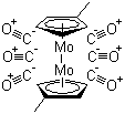 (Methylcyclopentadienyl)molybdenum tricarbonyl dimer molecular structure (CAS 33056-03-0)