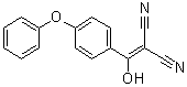 2-[(Hydroxy)(4-phenoxyphenyl)methylene]malononitrile molecular structure (CAS 330792-68-2)