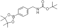 structure of CAS# 330794-35-9, tert-Butyl [[4-(4,4,5,5-tetramethyl-1,3,2-dioxaborolan-2-yl)phenyl]methyl]carbamate