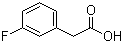 3-氟苯乙酸分子结构 (CAS 331-25-9)