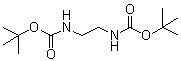 结构式 CAS# 33105-93-0, N,N'-二(叔丁氧羰基)-1,2-二氨基乙烷