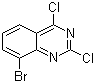 结构式 CAS# 331647-05-3, 8-溴-2,4-二氯喹唑啉